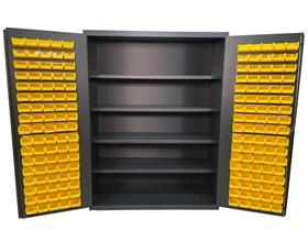 14 Gauge Heavy Duty Bin & Shelf Cabinets-F89124